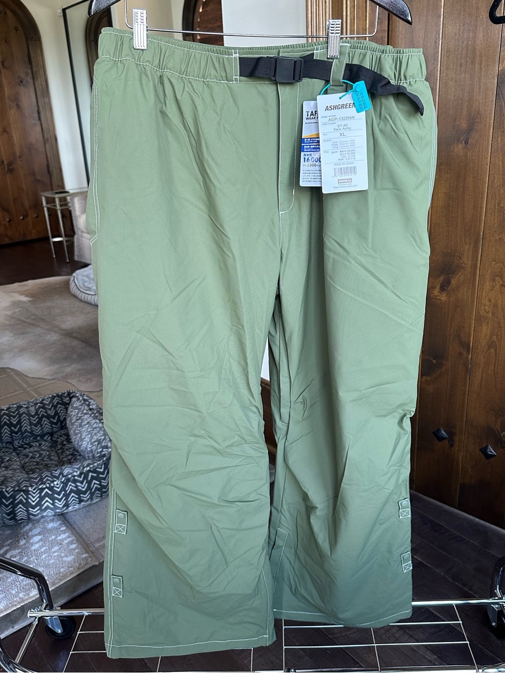 Ashgreem Green Outdoor snow Pants